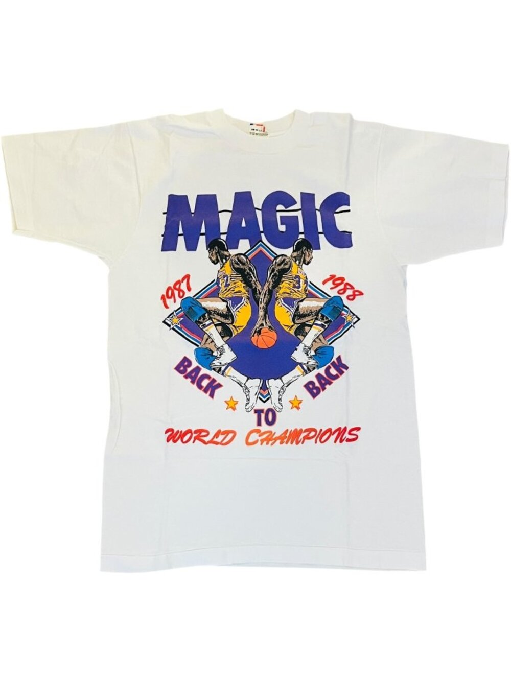 Magic 1987-1988 Back to Back World Champions - Vintage Los Angeles Lakers Size M